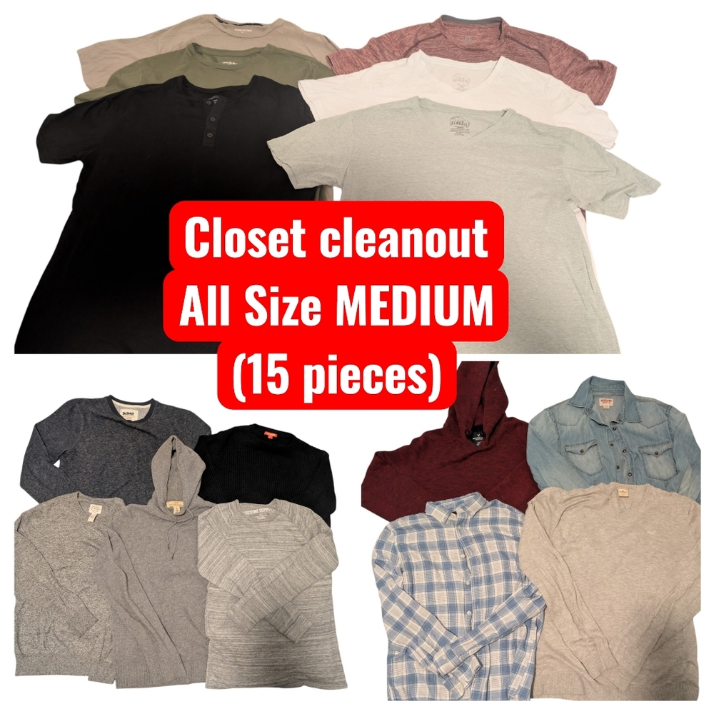 Mens Lot-American Eagle,Kenneth Cole,Hollister, Banana Republic & more MEDIUM